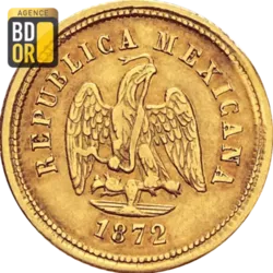 2,5 Pesos Or 1870 à 1893