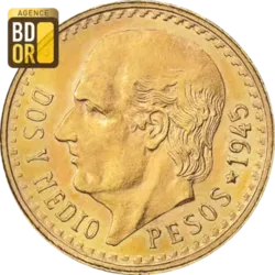 2,5 Pesos Or Hidalgo