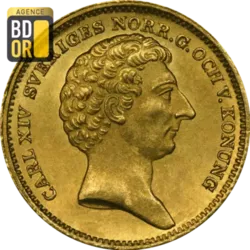 2 Dukater Or Carl XIV Johan
