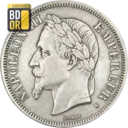 2 Frs Napoléon III Tête Laurée