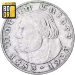 2 Reichsmark (Martin Luther), 1933