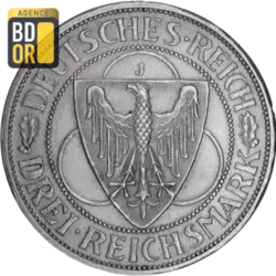 3 Reichsmark 1930 Rhénanie