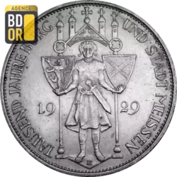 3 Reichsmark (Meissen), 1929