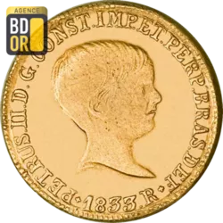 4000 Reis Or 1832 et 1833