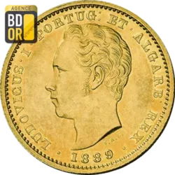 5000 Reis Louis I 1866 à 1889