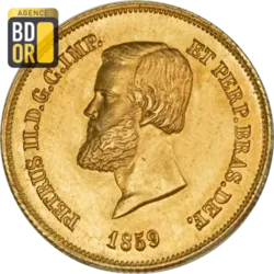 5000 Reis Or 1854 à 1859