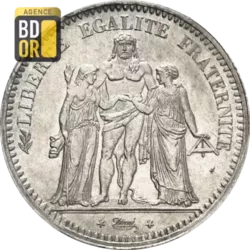 5 Francs Hercule 1848 à 1849