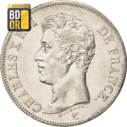 5 Frs Charles X 1er Type