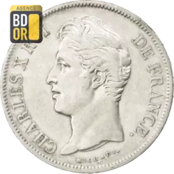 5 Frs Charles X Second type