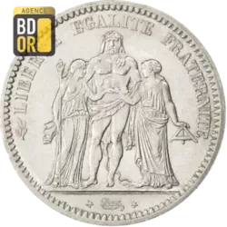 5 Frs Hercule IIIème République