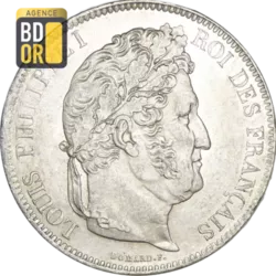 5 Frs Louis-Philippe Ier Tête Laurée