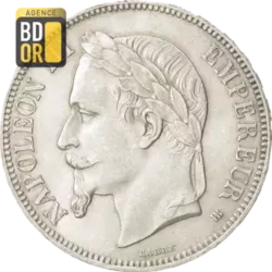 5 Frs Napoléon III Tête Laurée