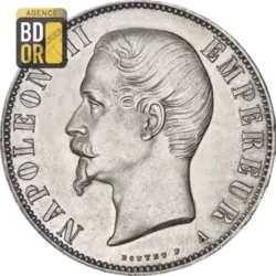5 Frs Napoléon III Tête Nue