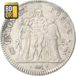 5 Frs Union et Force - Directoire