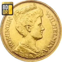 5 Gulden Or Wilhelmina