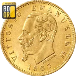 5 Lires Or Victor-Emmanuel II