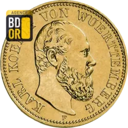 5 Mark Karl I de Württemberg