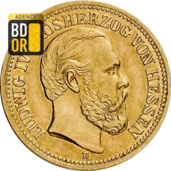 5 Mark Or Ludwig IV de Hessen