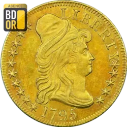 5$ Or Buste Liberty 1795 à 1798