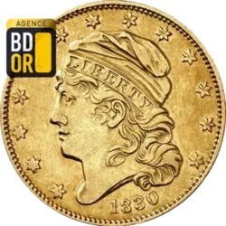 5$ Or Tête Liberty 1813 à 1834