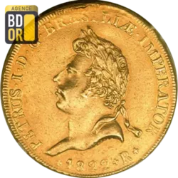 6400 Reis Or Pedro I 1822