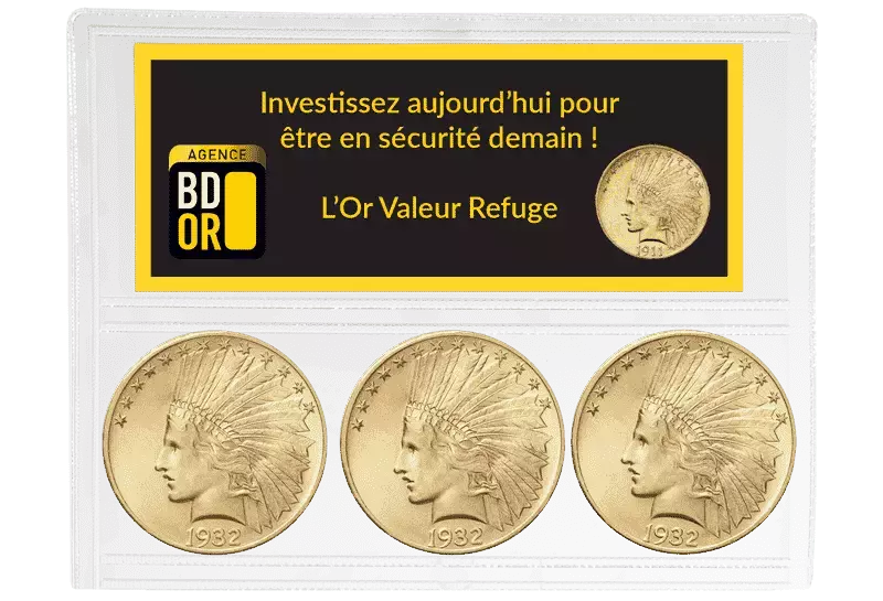 Pièce d'or 10 Dollars Tête d'Indien