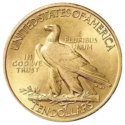 Pièce d'or 10 Dollars Tête d'Indien