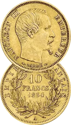 Pièce d’or 10 Francs Napoléon Tête Nue Pièce d’or 10 Francs Napoléon Tête Nue