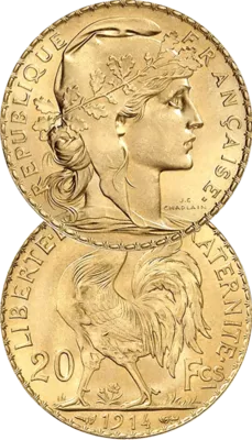 Pièce d’or 20 Francs Coq Marianne Pièce d’or 20 Francs Coq Marianne