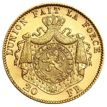 Pièce d'or 20 Francs Leopold II