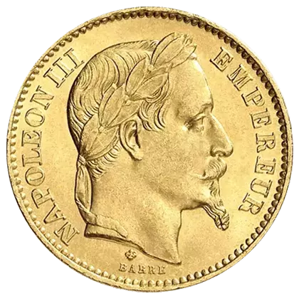 Pièce d’or 20 Francs Napoléon Lauré Pièce d’or 20 Francs Napoléon Lauré
