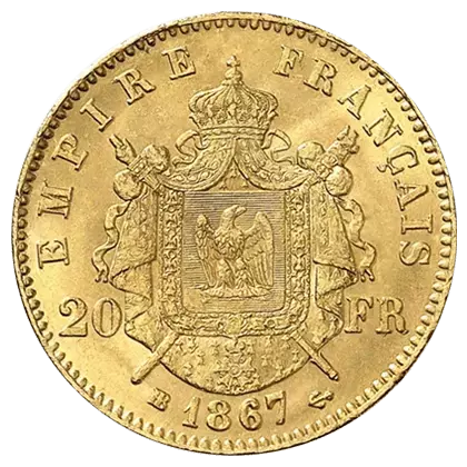 Pièce d’or 20 Francs Napoléon Lauré Pièce d’or 20 Francs Napoléon Lauré