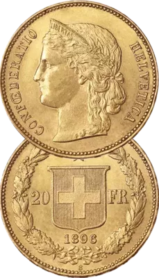 Pièce d’or 20 Francs Suisse Confédération Pièce d’or 20 Francs Suisse Confédération