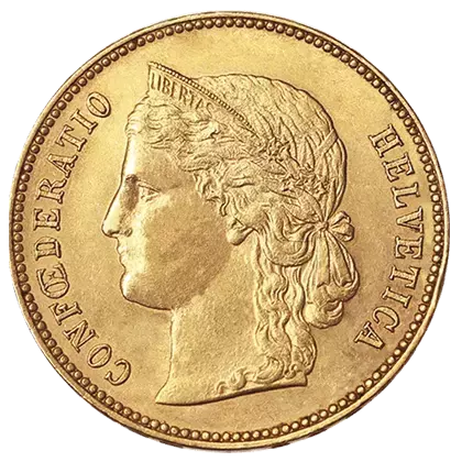 Pièce d’or 20 Francs Suisse Confédération