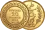 Pièce d'or 20 Francs Tunisie