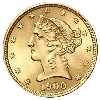 Pièce d'or 5 Dollars Liberty