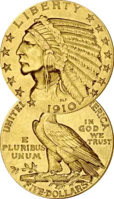 Pièce d’or 5 Dollars Sioux Pièce d’or 5 Dollars Sioux