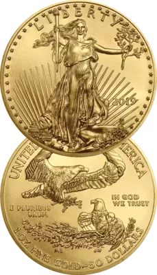 Pièce d'or American Eagle Once