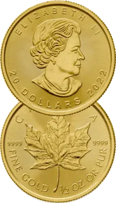 Pièce d'or Maple Leaf 1/2 Once Pièce d'or Maple Leaf 1/2 Once