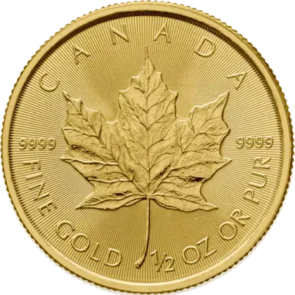 Pi&egrave;ce d'or Maple Leaf 1/2 Once