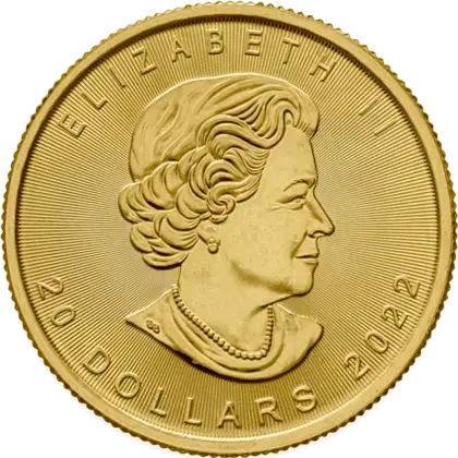 Pi&egrave;ce d'or Maple Leaf 1/2 Once