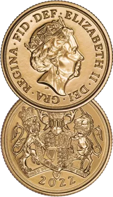 Pièce d'or Souverain Elizabeth II 2022