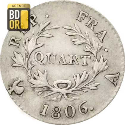 Quart Franc Napoléon 1806 1807