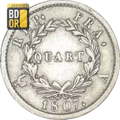 Quart Tête de Nègre Laurée